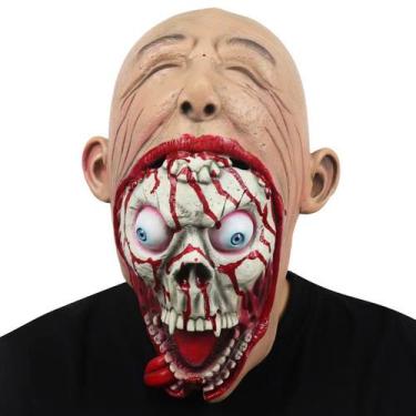Imagem de Máscara Halloween Horror Alien Devil Cosplay Big Mouth Zombie - yiweis