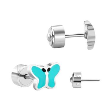 Imagem de Brincos De Coração Em Acrílico Para Meninas LUXUKISSKIDS Joias De Moda