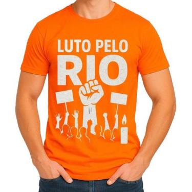 Imagem de Camisa Camiseta de Algodão Masculina Feminina Unissex Luto pelo Rio de