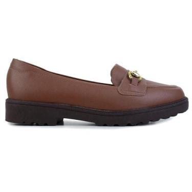 Imagem de Sapato Feminino Modare Mocassim Marrom Avelã - 7357.106, 36, Marrom