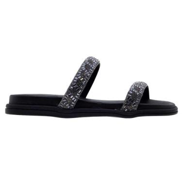 Imagem de Tamanco Rasteiro Papete Feminino Beira Rio 8488.122 Preto, 35, Preto