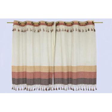 Imagem de Cortina Porta Tecido 100% Algodão 2 Folhas 2,60x2,50 - ArtesãoNato, CA
