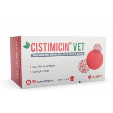 Imagem de Suplemento Alimentar Cistimicin Vet Para Cães E Gatos - 30Cp - Avert