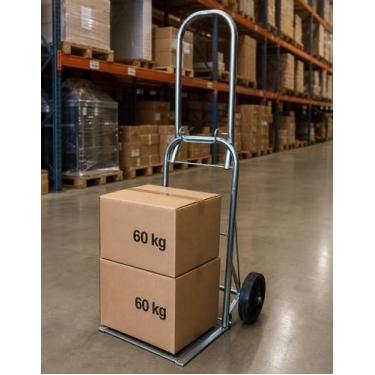 Imagem de Carrinho Para Carga Até 120kg Multiuso Dobrável Reforçado - Carrinho d