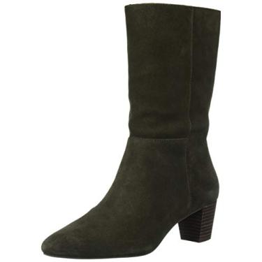 Imagem de Lucky Brand Bota feminina Zaahira cano médio, Musgo escuro, 10