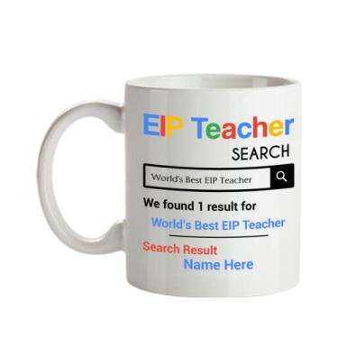 Imagem de Caneca de professor EIP personalizada - Presentes personalizados para professores EIP - Caneca de café de 325 ml - Personalizada com seu nome de professor EIP favorito