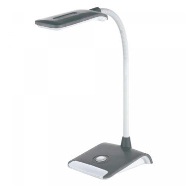 Imagem de Luminária de Mesa Articulável TLM Flex Led 12,5cmx16,5cmx38cm Taschibra Cinza