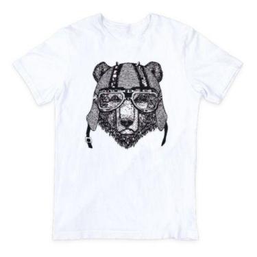 Imagem de Camiseta Masculina Camisa 100 % Algodão Urso Piloto - Salve Cruz