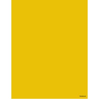 Imagem de Caderno: em branco com páginas sem forro | Livro de aula principal | Para trabalho escolar e projetos criativos | Ideal para ensino em casa | Capa amarela