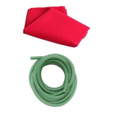 Imagem de 2,50m Pano Vermelho Fer. + 6m De Borracha - Bilhar/Sinuca