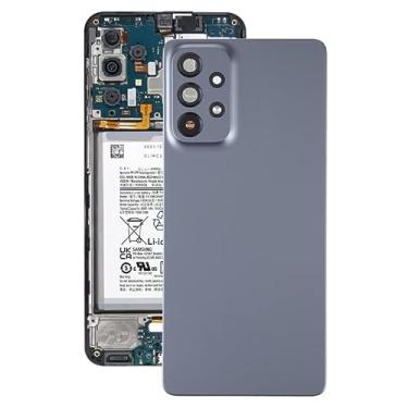 Imagem de YUNCHAO Acessórios telefônicos Para o for SAMSUNG Galaxy A73 5G SM-A736B Tampa traseira original da bateria com a capa da lente da câmera Substituição do telefone celular