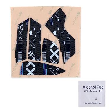 Imagem de HUYUN Painéis laterais do mouse/fita adesiva antisuor de substituição para Logit G502 Proteus Core / G502 Proteus Spectrum / G502 Hero Wired / G502 Lightspeed Wireless Gaming Mouse (preto)