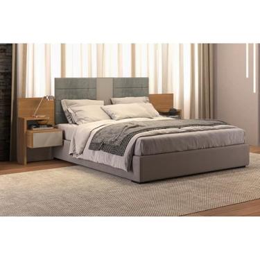 Imagem de Cabeceira Casal/queen 2 Mesas de Apoio G290 Canela