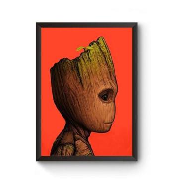 Imagem de Poster Moldurado Groot Bebê - Fanarte