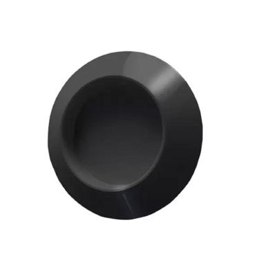 Imagem de Puxador Adesivo Slim P/ Box Portas E Armários Redondo Preto