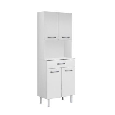 Imagem de Paneleiro 4 Portas 1 Gaveta MDP Branco Aramóveis