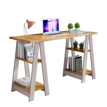 Imagem de Escrivaninha Estilo Cavalete Vigor 4 Prateleiras JCM - JCM Movelaria, 