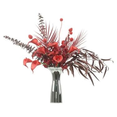 Imagem de CFGH6FDF Festa floral arte simulação flor decoração mesa sala de estar buquê artificial arranjo artesanato jardim