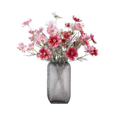 Imagem de CFGH6FDF Decoração de mesa de flores falsas de mão para festa, pequeno cosmos, sala de estar, arranjo de flores, jardim de seda