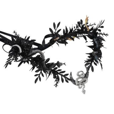 Imagem de Bandana MOSTORY Black Medusa Flower Crown Gothic Witch Women