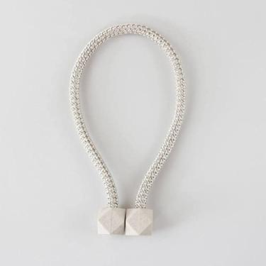 Imagem de Cinta de cortina cortina criativa fivela magnética sem perfuração sem instalação fivela de cortina de ligação de corda amarras de corda, T7,4 pcs