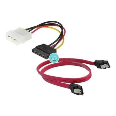 Imagem de Kit Cabo Sata Dados E Força  Para Ssd Hd  Gravador Dvd - C3Tech
