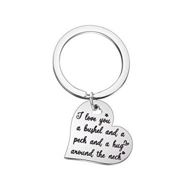 Imagem de Colar com pingente em forma de coração Anlive I Love You a Bushel, e um presente de picolé para mulheres e meninas