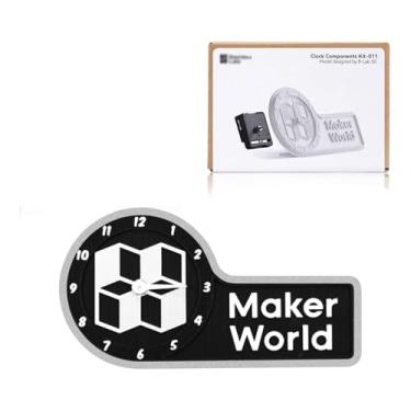 Imagem de SAHVAIM Makerworld MH011 Relógio de impressora 3D, componentes de modelo criativo para Bambu Lab A1/X1/X1C/X1E/P1P/P1S, impressora 3D, peças faça-você-mesmo, kits Makerworld para impressões de bambu