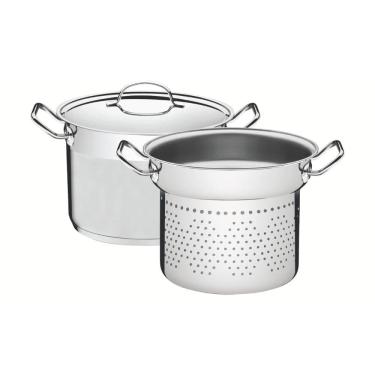 Imagem de Jogo Cozi-Pasta Tramontina Aço Inox Professional 2 Peças 24 cm
