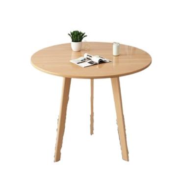 Imagem de Mesa de centro moderna e simples, mesa de centro de varanda, mesa redonda pequena, mesa de chá moderna para quarto