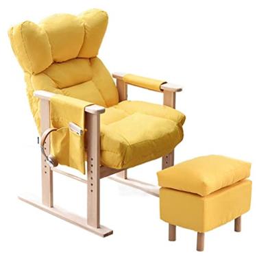 Imagem de UISLA Conjunto de poltrona, poltrona reclinável e apoio para os pés, escritório reclinável com altura ajustável com almofada confortável para relaxar e jogar, assistir TV, carga de 150 kg