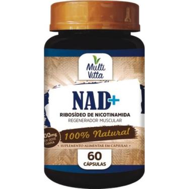 Imagem de Nad+ ribosideo de nicotinamida 60 caps multivitta - MULTIVITA