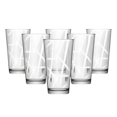 Imagem de Jogo de Copos de Vidro 310ml – 6 Unidades, Design Texturizado, Transparência Cristalina