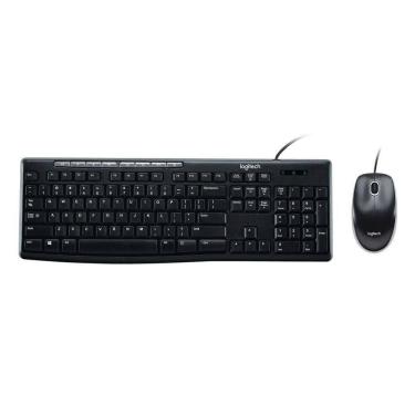Imagem de Kit Teclado E Mouse Logitech Mk200 Cinza Usb - 920-002718