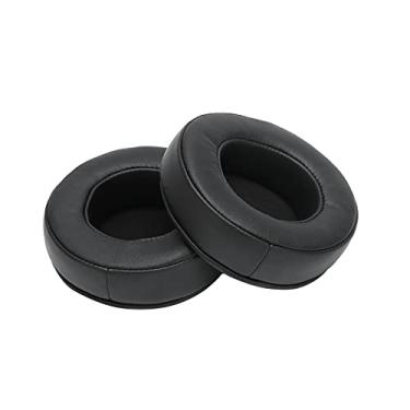 Imagem de Almofadas auriculares de substituição universais de 90 mm | Couro artificial redutor de ruído e esponja, confortável para uso prolongado, fácil de instalar (pacote com 2)