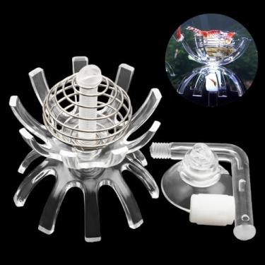 Imagem de 1 prato de alimentação transparente, tigela de camarão, prato de acrílico para aquário de camarão