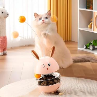 Imagem de Brinquedo Comedouro Interativo para Gatos – Porta Petisco Inteligente, Estimula a Mente, Controla a Alimentação, Antiestresse, Material Atóxico