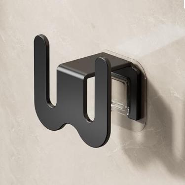 Imagem de Sapateira montada na parede com ganchos, organizador de pendurar adesivo multiuso para chinelos, sapatos