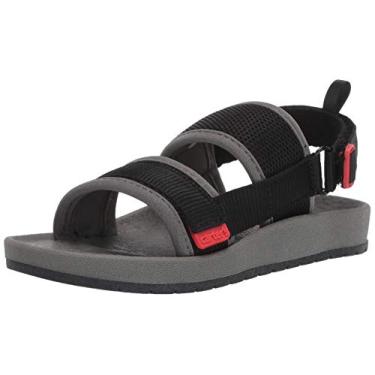 Imagem de Carter's Sandália de malha Tango para meninos com alças duplas ajustáveis, Preto, 10 Toddler