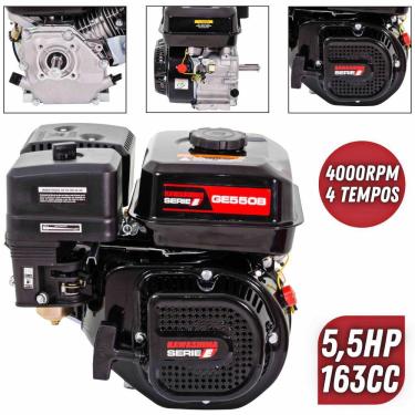 Imagem de Motor Estacionário Kawashima GE550B á Gasolina 4t 5.5HP Para Bombas de Pulverização e Irrigação
