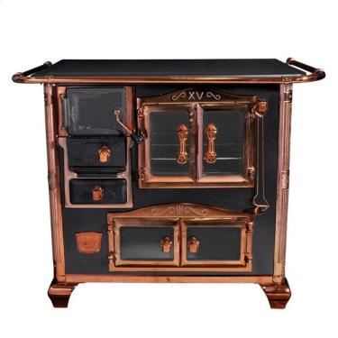 Imagem de Fogao a Lenha N 1 Princess Preto Rose Gold com Tampa