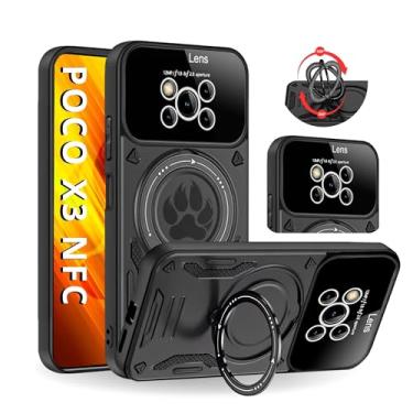 Imagem de Capa Capinha Armor Anti Choque Ring Luxo Para Poco X3 Nfc (Tela 6.67) + Anel Giratório + Proteção De Câmera - Proteção Militar