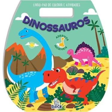 Imagem de Livro-pad de colorir e atividades - Dinossauros