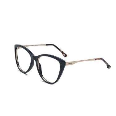 Imagem de Armação Óculos Colcci Valentina C6114k9456 Azul Escuro Brilho, Azul