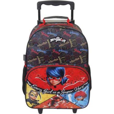 Imagem de Mochila Infantil com Rodinha Miraculous MAX G - Dermiwil