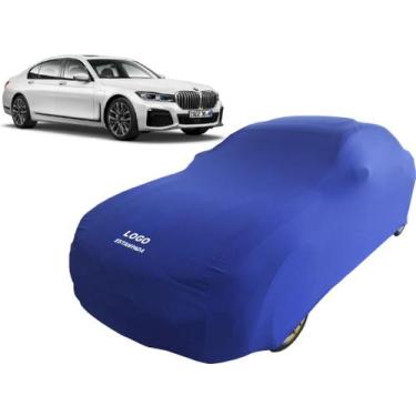 Imagem de Capa Automotiva Bmw 745le Tecido Helanca Cor Preta - Mz, Azul