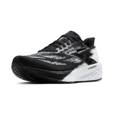 Imagem de Brooks Tênis de corrida feminino Launch 11 Neutral, Preto/branco, 10.5 Wide