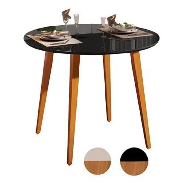 Imagem de Mesa Jantar Redonda Murano 90cm Sala Cozinha Mdf Pé Palito - QRV Shop,