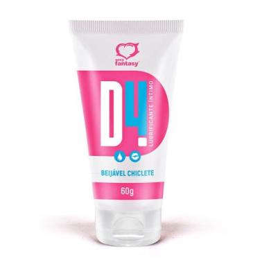 Imagem de Gel Lubrificante Íntimo D4 Beijável Chiclete 60g - Sexy Fantasy