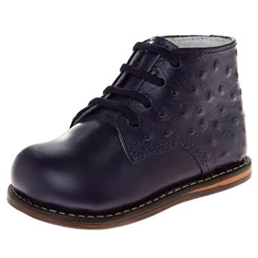 Imagem de Josmo Tênis de caminhada unissex para bebês First Walker, Baby First Walk, Avestruz suave azul-marinho, 2.5 Infant